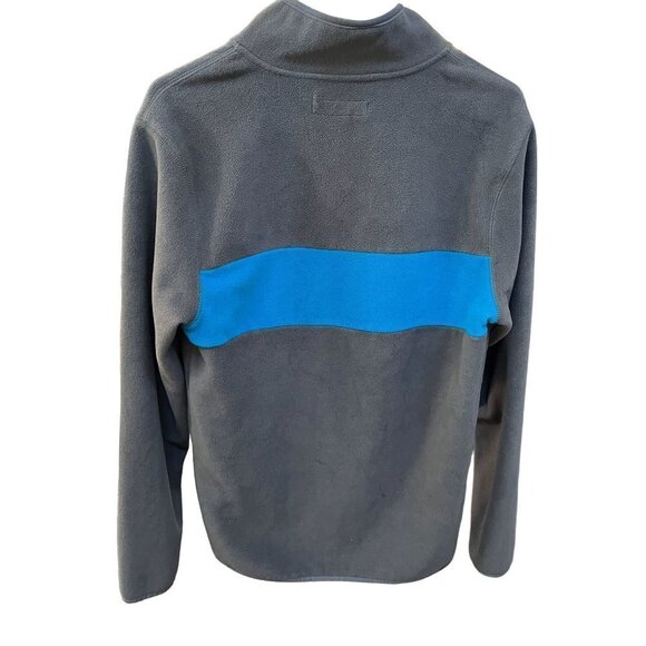 Aeropostale mens A87 gray zip sweater blue stripe size SP - Picture 2 of 9